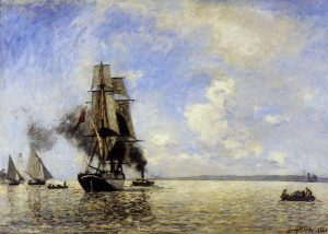 El puerto de Honfleur (1866). Blog de Rafael Ramírez.