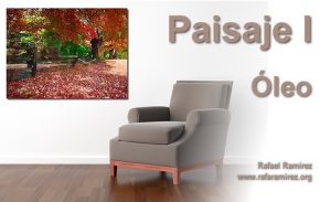 Paisaje I, pintura al óleo de Rafael Ramírez.