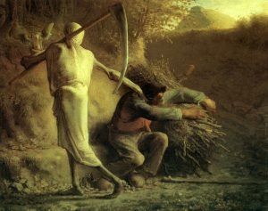 La muerte y el leñador (1859). Jean François Millet. Blog de Rafael Ramírez.