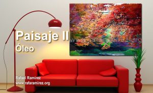 Paisaje II. Pintura al óleo de Rafael Ramírez.