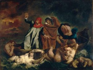La barca de Dante (1822). Delacroix. Museo del Louvre (Francia). Blog de Rafael Ramírez.