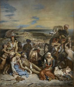 La matanza de Quíos (1824). Eugène Delacroix. Museo del Louvre (Francia). Blog de Rafael Ramírez.