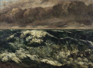 La ola (1869) Museo de Bellas Artes de Lyon. Gustave Courbet. Blog de Rafael Ramírez.