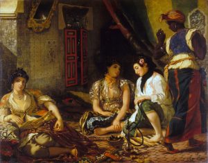 Mujeres de Argel en su apartamento (1834). Eugène Delacroix. Museo del Louvre (Francia). Blog de Rafael Ramírez.