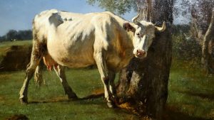 "Vaca rascándose" (1859). Constant Troyon. Blog de Rafael Ramírez.