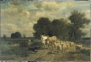 "El regreso a la granja" (1859). Constant Troyon. Blog de Rafael Ramírez.