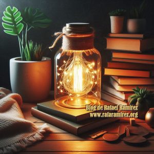 Lámparas con tarros de vidrio. Manualidades. Blog de Rafael Ramírez.