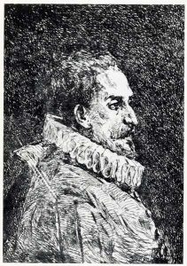 Retrato de Miguel de Cervantes. Día de la Lengua Española. 23 de abril. Blog de Rafael Ramírez.