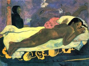 El espíritu de los muertos vela (Manao Tupapau, 1892). Paul Gauguin. Blog de Rafael Ramírez.