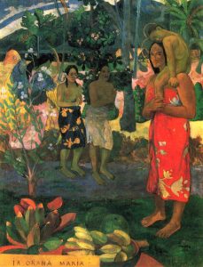 La orana María (1891). Paul Gauguin. Blog de Rafael Ramírez.