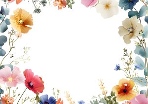 11. Plantilla floral rectangular. Blog de Rafael Ramírez.