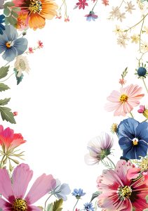 12. Plantilla floral vertical. Blog de Rafael Ramírez.