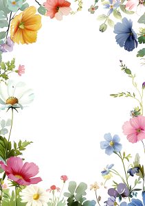 13. Plantilla de flores vertical. Blog de Rafael Ramírez.