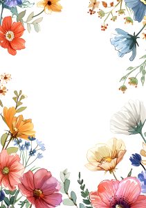 14. Plantilla floral vertical. Blog de Rafael Ramírez.