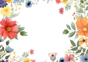 15. Plantilla floral rectangular. Blog de Rafael Ramírez.