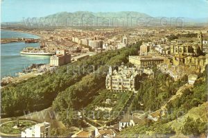 Postal antigua de Málaga. Anverso. Blog de Rafael Ramírez.