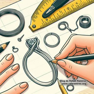 Diseño para hacer anillos con alambre guía paso a paso. Blog de Rafael Ramírez.