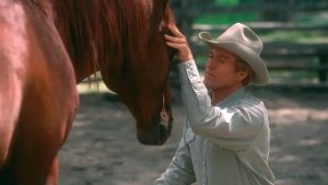 Escena de "El hombre que susurraba a los caballos" película recomendada. Blog de Rafael Ramírez.