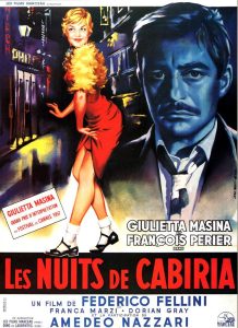 Cartel de "Las noches de Cabiria" 1957 película recomendada. Blog de Rafael Ramírez.