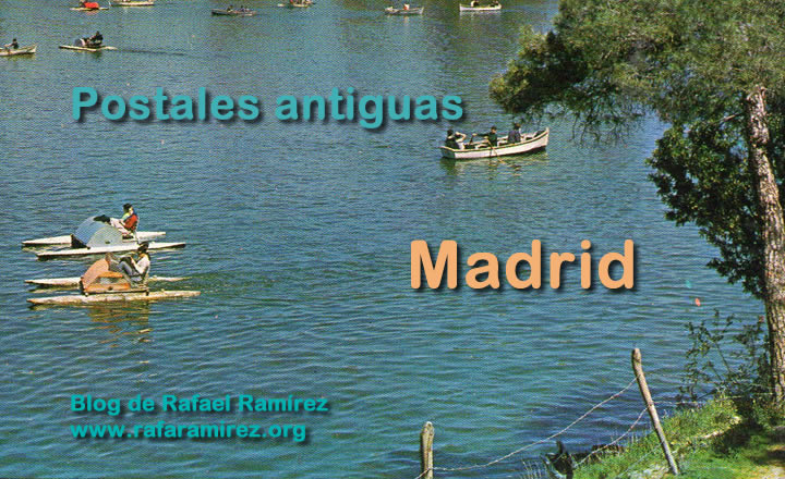 Postal antigua de Madrid. Casa de Campo. Blog de Rafael Ramírez.