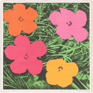 Flores (1964). Andy Warhol artista pop art. Blog de Rafael Ramírez.