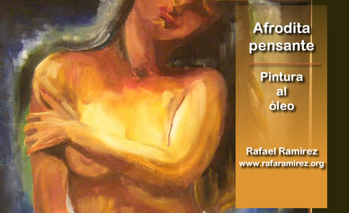 "Afrodita Pensante" pintura de Rafael Ramírez.