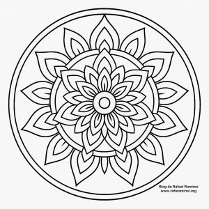 Mandala 2 para colorear. Blog de Rafael Ramírez.