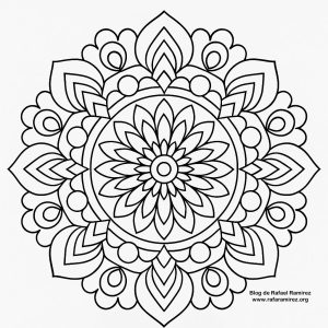 Mandala 3 para colorear. Blog de Rafael Ramírez.
