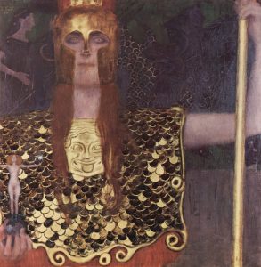 Palas Atenea (1898) de Gustav Klimt. Blog de Rafael Ramírez.