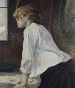 La Lavandera (La Blanchisseuse), 1884. Henri de Toulouse-Lautrec. 