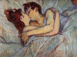 En la cama: el beso (In Bed: The Kiss), 1892. Henri de Toulouse-Lautrec. 