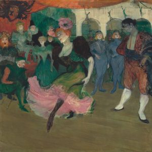 Marcelle Lender bailando el boléro dans Chilpéric, 1895. Henri de Toulouse-Lautrec. 