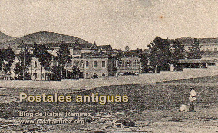 Postal antigua de Málaga Hospital Civil. Blog de Rafael Ramírez.