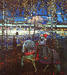 Pareja a caballo (1906). Wassily Kandinsky. Blog de Rafael Ramírez.