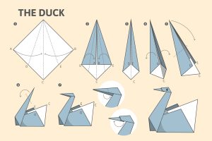 Pato. El arte del origami explicado, plantillas y más. Blog de Rafael Ramírez. 