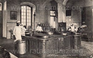 Postal antigua de Málaga Hospital Civil. Anverso. Blog de Rafael Ramírez.