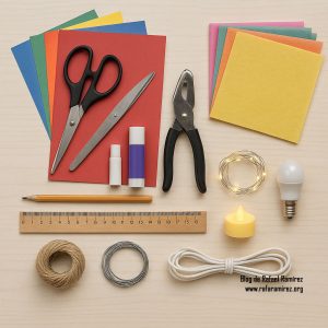 Materiales para farolillos y guirnaldas. Blog de Rafael Ramírez.