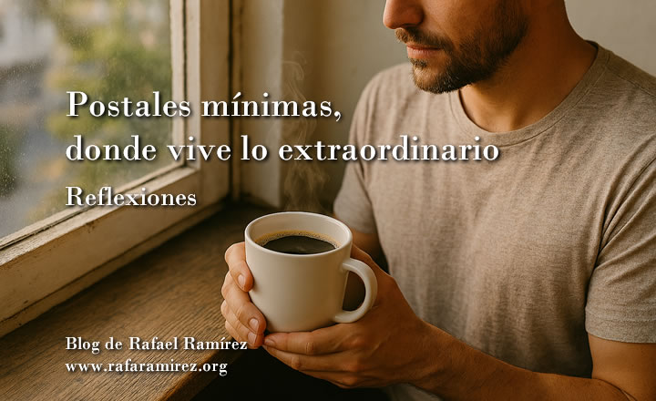 Postales mínimas, donde vive lo extraordinario. Reflexiones. Blog de Rafael Ramírez.