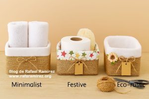 Cestas de baño hechas con materiales reciclados. Variantes. Blog de Rafael Ramírez. 