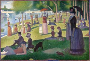 Tarde de domingo en la isla de la Grande Jatte (1884–1886). Georges Seurat. Blog de Rafael Ramírez.