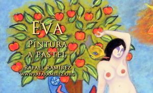 "Eva" pintura al pastel de Rafael Ramírez.