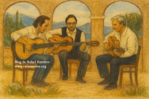 "Mediterranean Sun Dance". Paco de Lucia, Al Di Meola, John McLaughlin (Directo/live/vivo). Blog de Rafael Ramírez.