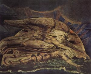 Elohim creando a Adán de William Blake (1795). Blog de Rafael Ramírez.
