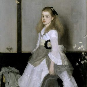 James McNeill Whistler. Harmony in Grey and Green: Miss Cicely Alexander (1872). Blog de Rafael Ramírez.