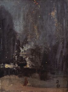 James McNeill Whistler. Nocturne in Black and Gold: The Falling Rocket (1875). Blog de Rafael Ramírez.