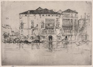 James McNeill Whistler. The Palaces from the First Venice Set. Blog de Rafael Ramírez.