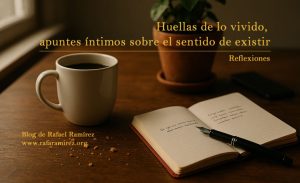 Reflexiones: huellas de lo vivido, apuntes íntimos sobre el sentido de existir. Blog de Rafael Ramírez.
