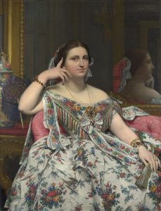 Jean-Auguste-Dominique Ingres. Retrato de Madame Moitessier (1856). Blog de Rafael Ramírez.