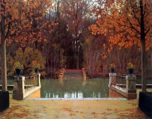 Embarcadero del Tajo, Aranjuez. Santiago Rusiñol. Blog de Rafael Ramírez.