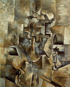 Violín y candelabro (1910). Georges Braque. Blog de Rafael Ramírez.